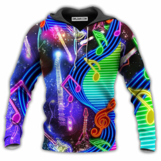Music Love Light Neon Ravishing Beauty - Hoodie - Owl Ohh - Owl Ohh