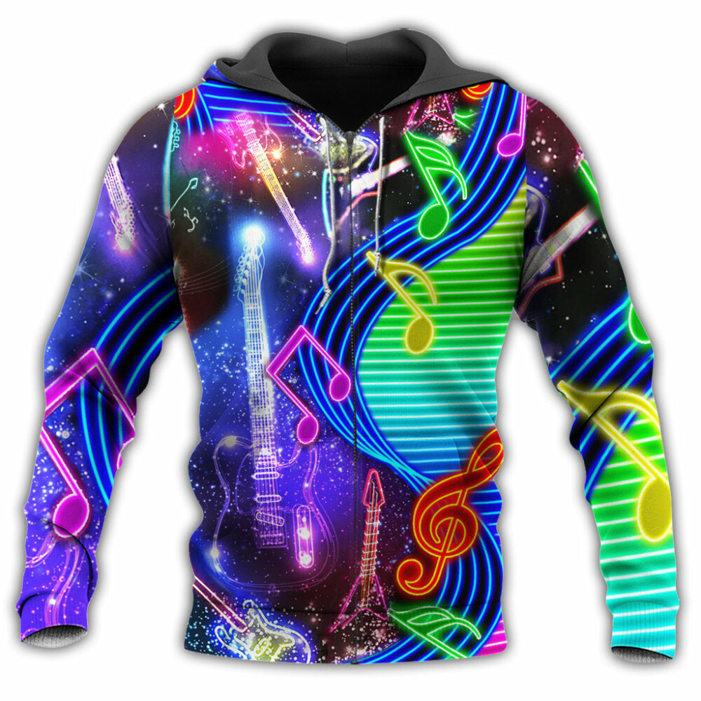 Music Love Light Neon Ravishing Beauty - Hoodie - Owl Ohh - Owl Ohh