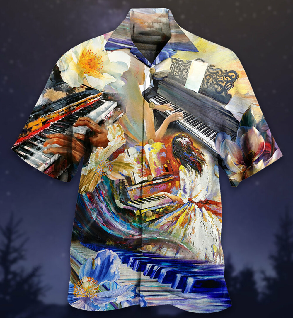 Piano Music Love Piano Forever - Hawaiian Shirt - Owl Ohh - Owl Ohh