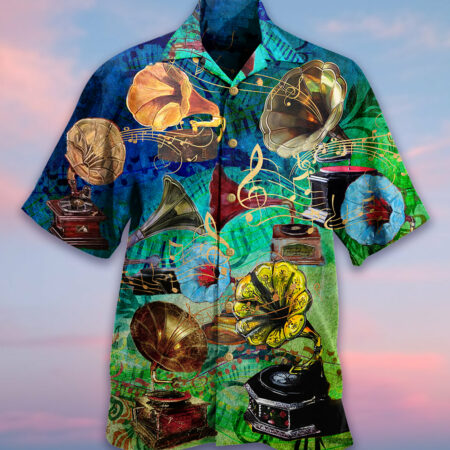 Gramophone Music My Life - Hawaiian Shirt - Owl Ohh - Owl Ohh