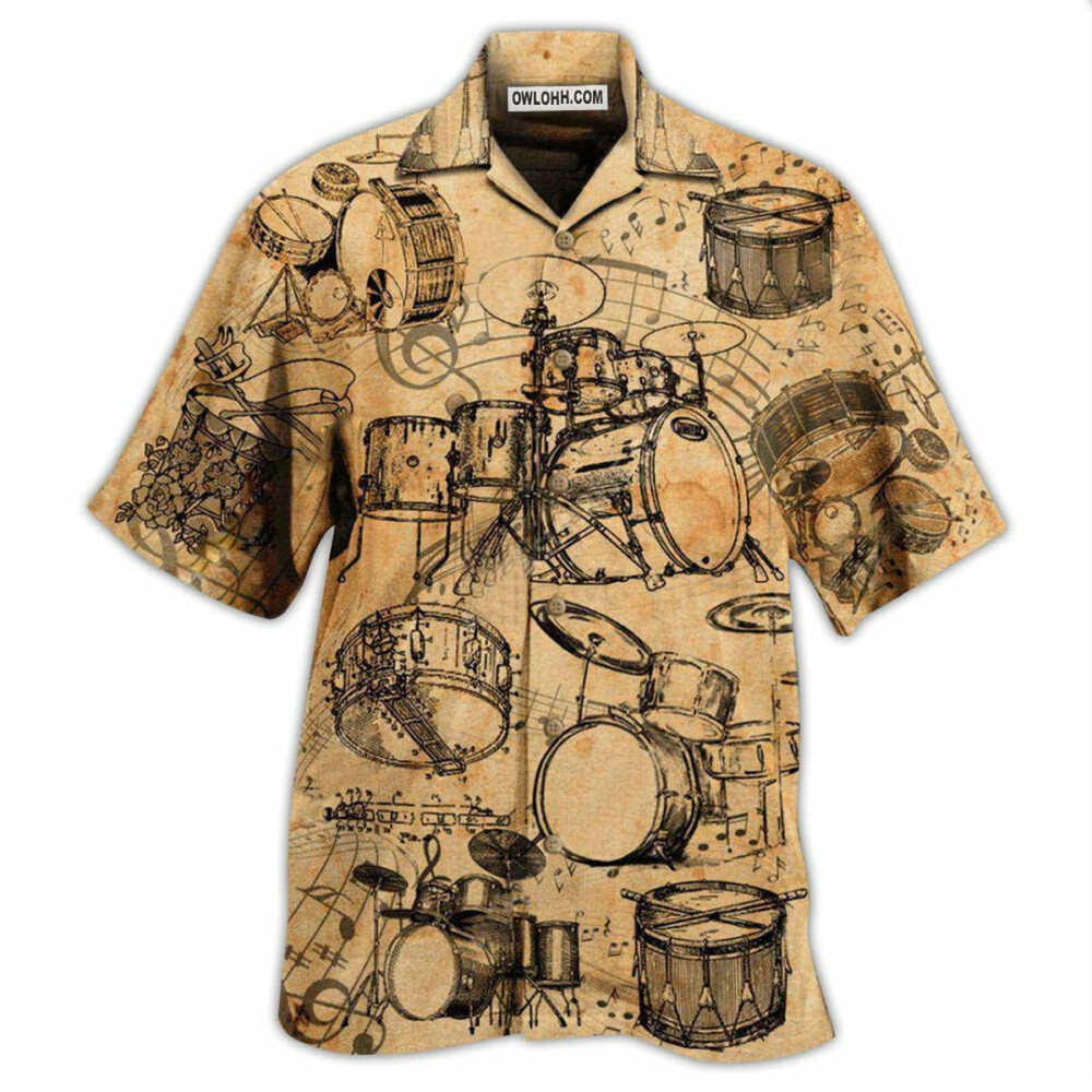 Drum No Life Know Drums Know Life - Hawaiian Shirt - Owl Ohh - Owl Ohh