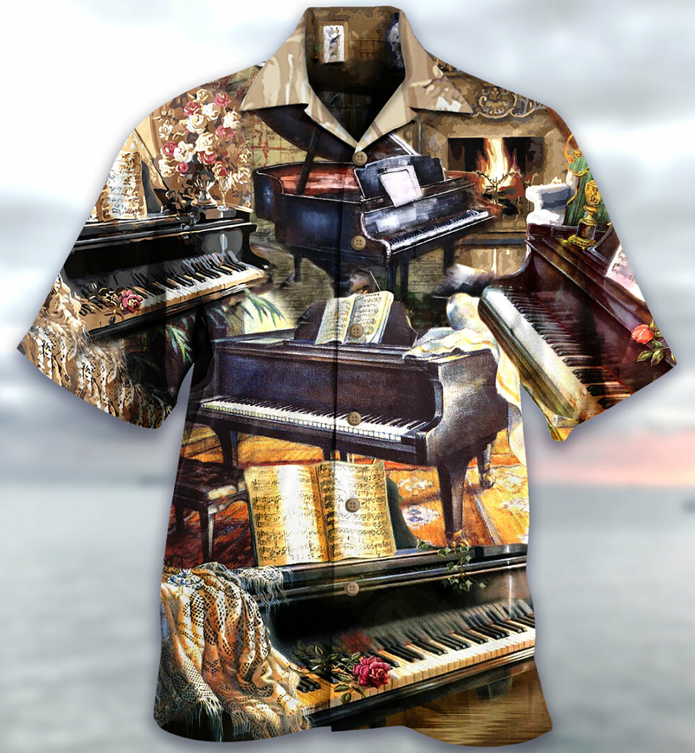 Piano Music Once A Pianist Always A Pianist - Hawaiian Shirt - Owl Ohh - Owl Ohh