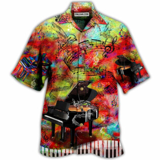 Piano Music Piano Guide You To The World - Hawaiian Shirt - Owl Ohh - Owl Ohh