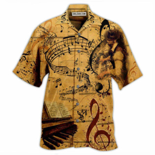 Piano Music Where Words Fail Music Speaks - Hawaiian Shirt - Owl Ohh - Owl Ohh