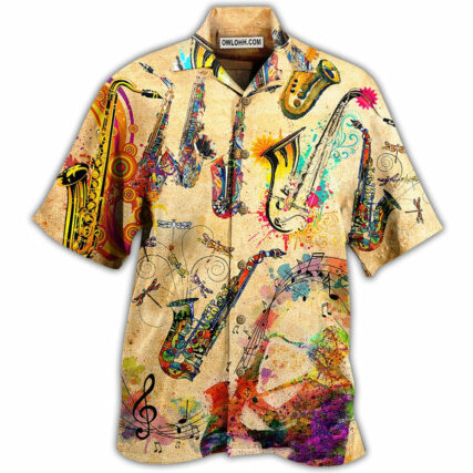 Saxophone Music Saxophone Is My Life - Hawaiian Shirt - Owl Ohh - Owl Ohh
