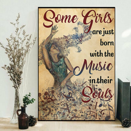 Music Some Girls Born With Music - Vertical Poster - Owl Ohh - Owl Ohh