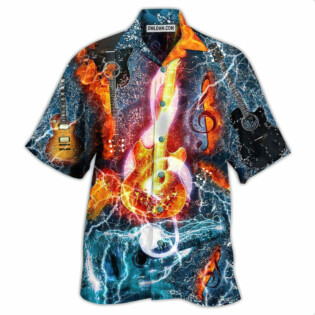 Guitar And Water - Hawaiian Shirt - Owl Ohh - Owl Ohh