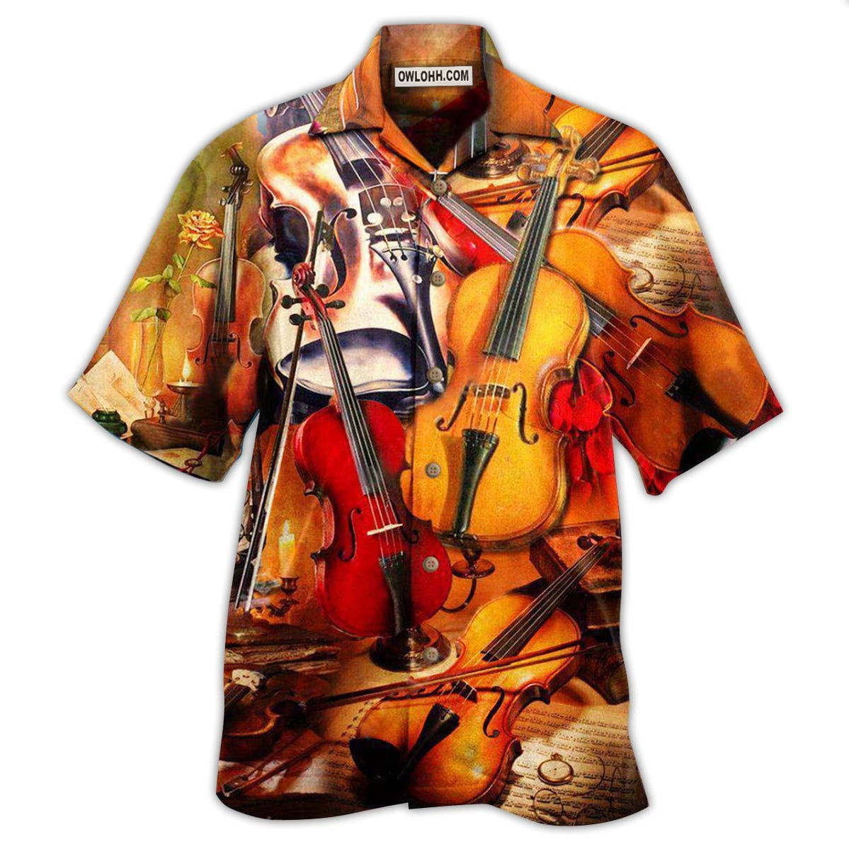Violin Music Is My Passion - Hawaiian Shirt - Owl Ohh - Owl Ohh