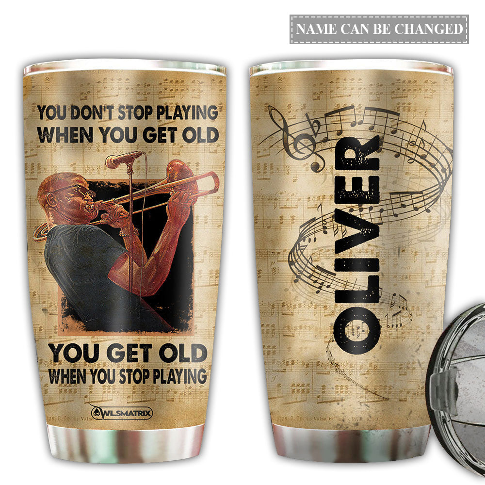 Music You Don't Get Old With Music Personalized - Tumbler - Owl Ohh - Owl Ohh