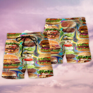 My Love Is For Hamburger - Beach Short - Owl Ohh - Owl Ohh
