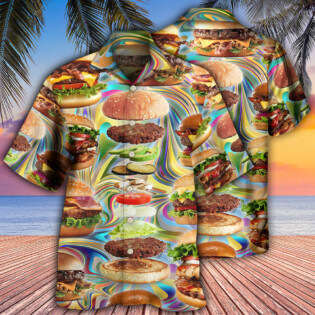 Food Lover My Love Is For Hamburger - Hawaiian Shirt - Owl Ohh - Owl Ohh