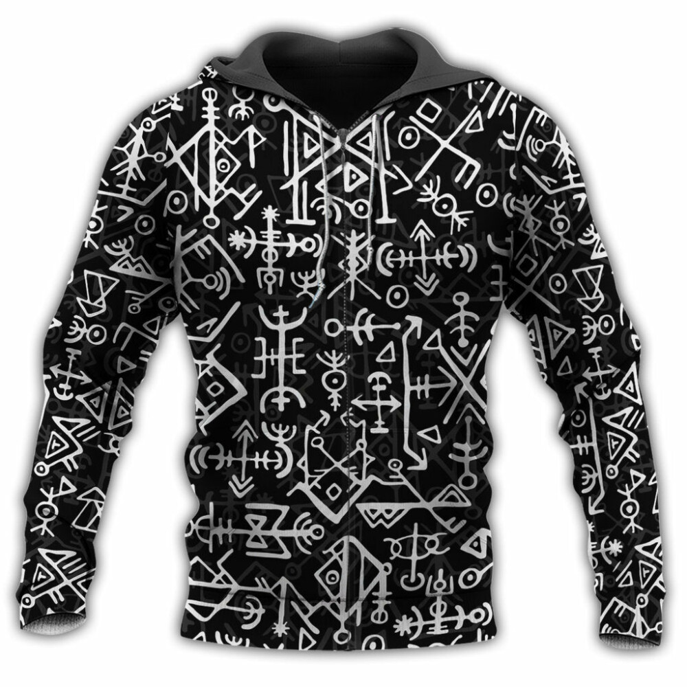 Viking Nordic Futhark Viking Classic Style - Hoodie - Owl Ohh - Owl Ohh