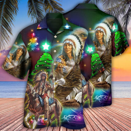 Native Old Man Christmas - Hawaiian Shirt - Owl Ohh - Owl Ohh