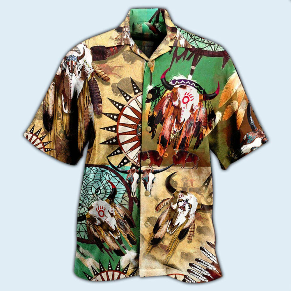 Native American Awesome Spirit Cool - Hawaiian Shirt - Owl Ohh - Owl Ohh