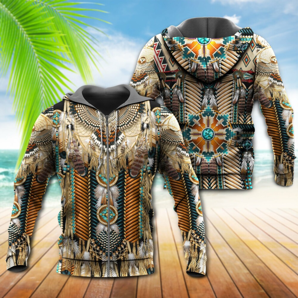 Native American Culture Eagle - Hoodie - Owl Ohh - Owl Ohh