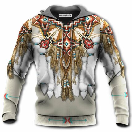 Native American Culture Feather - Hoodie - Owl Ohh - Owl Ohh