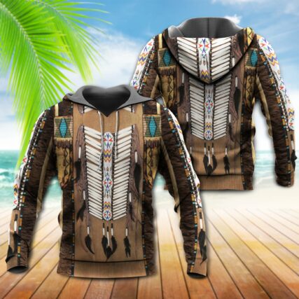 Native American Culture Pattern - Hoodie - Owl Ohh - Owl Ohh