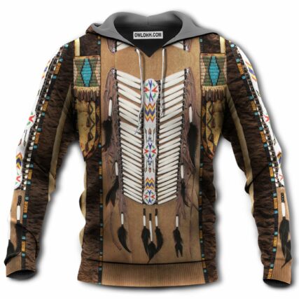Native American Culture Pattern - Hoodie - Owl Ohh - Owl Ohh