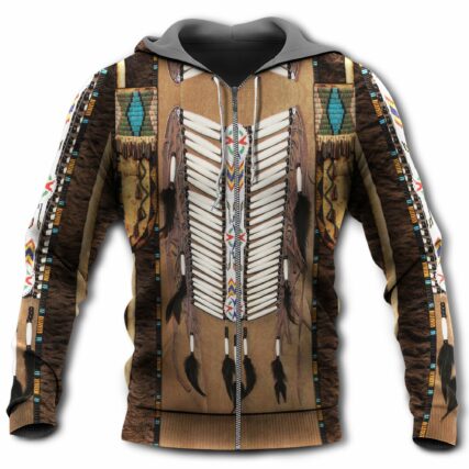 Native American Culture Pattern - Hoodie - Owl Ohh - Owl Ohh