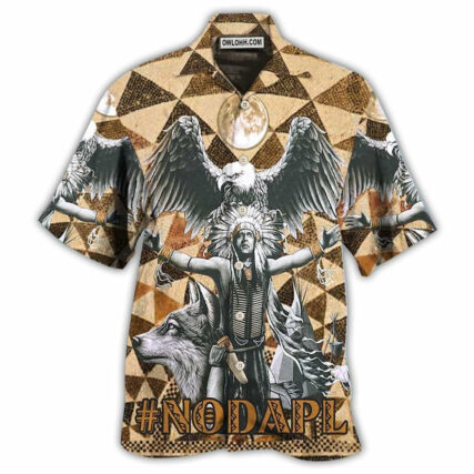 Native American Man And Eagle Strong - Hawaiian Shirt - Owl Ohh - Owl Ohh