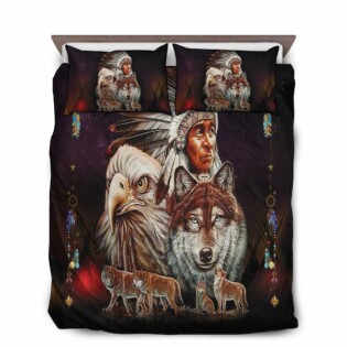 Native American Peace Love - Bedding Cover - Owl Ohh - Owl Ohh