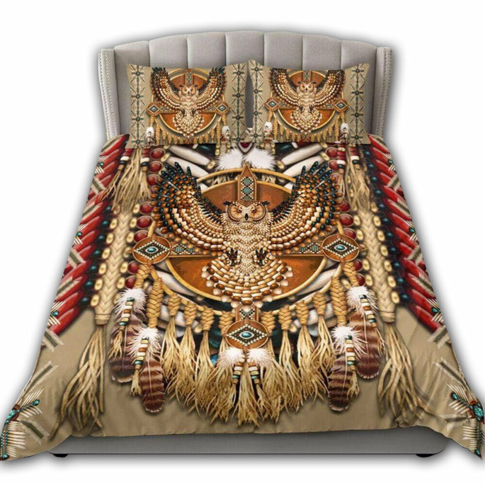 Native American Peace Love Owl - Bedding Cover - Owl Ohh - Owl Ohh