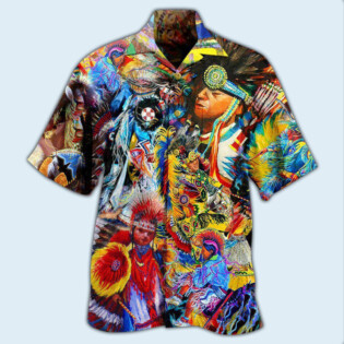 Native American Pow Wow Dancing Cool - Hawaiian Shirt - Owl Ohh - Owl Ohh