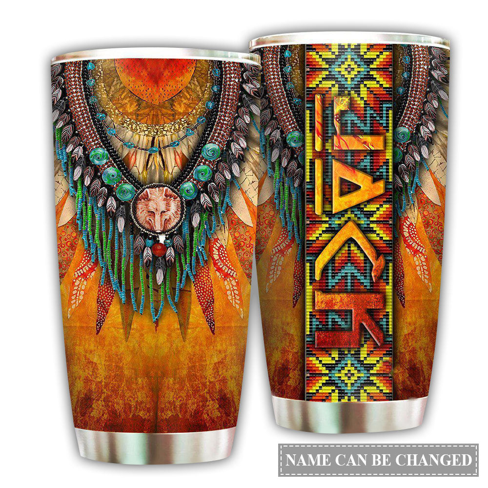 Native American Lover Sunset Personalized - Tumbler - Owl Ohh - Owl Ohh