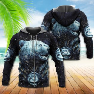 Native Bear Galaxy Dark Style - Hoodie - Owl Ohh - Owl Ohh