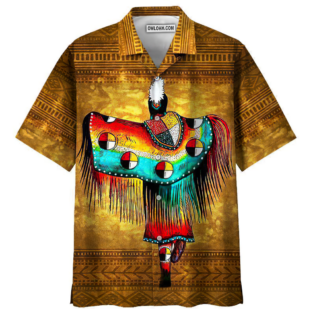Native Cool Style Love Peace Brown - Hawaiian Shirt - Owl Ohh - Owl Ohh