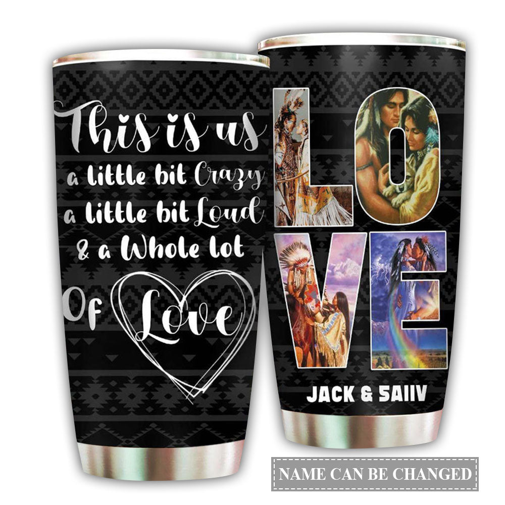 Native American Couple This Is Us Personalized - Tumbler - Owl Ohh - Owl Ohh