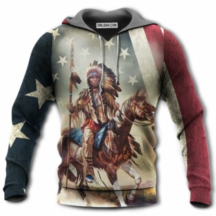Native Horses Protect Place America - Hoodie - Owl Ohh - Owl Ohh
