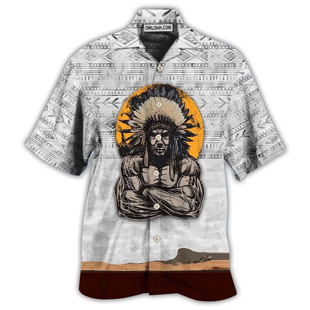Native Human Stronger Angry Cool - Hawaiian Shirt - Owl Ohh - Owl Ohh