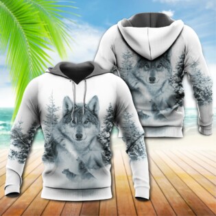 Native Life Native American Culture Wolf In The Snow - Hoodie - Owl Ohh - Owl Ohh