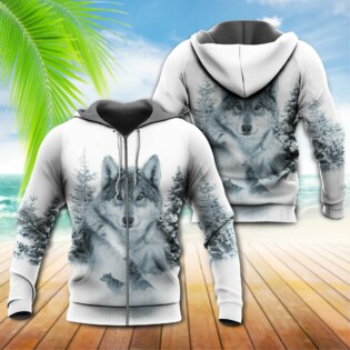 Native Life Native American Culture Wolf In The Snow - Hoodie - Owl Ohh - Owl Ohh