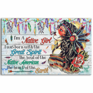 Native Love Great Spirit - Horizontal Poster - Owl Ohh - Owl Ohh
