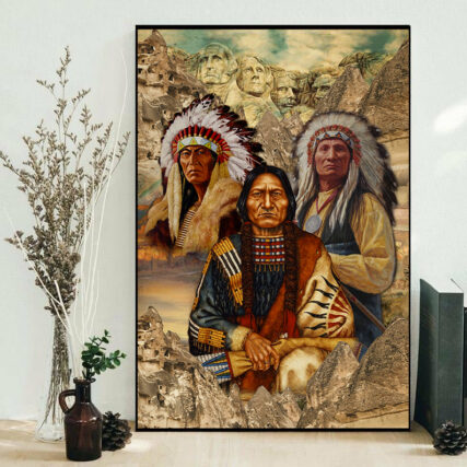 Native Love Peaceful Life - Vertical Poster - Owl Ohh - Owl Ohh