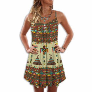 Native Pattern Summer Cool Vibes Style - Summer Dress - Owl Ohh - Owl Ohh