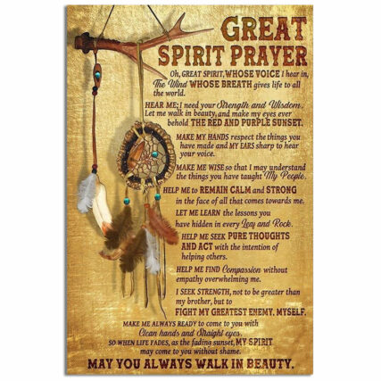 Native Peace Love Life Special Vintage - Vertical Poster - Owl Ohh - Owl Ohh