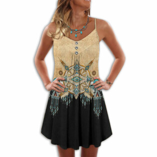 Native Peaceful Vibes Dreamcatcher Pattern - Summer Dress - Owl Ohh - Owl Ohh