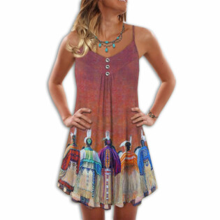Native People Love Summer Vibes Pink - Summer Dress - Owl Ohh - Owl Ohh