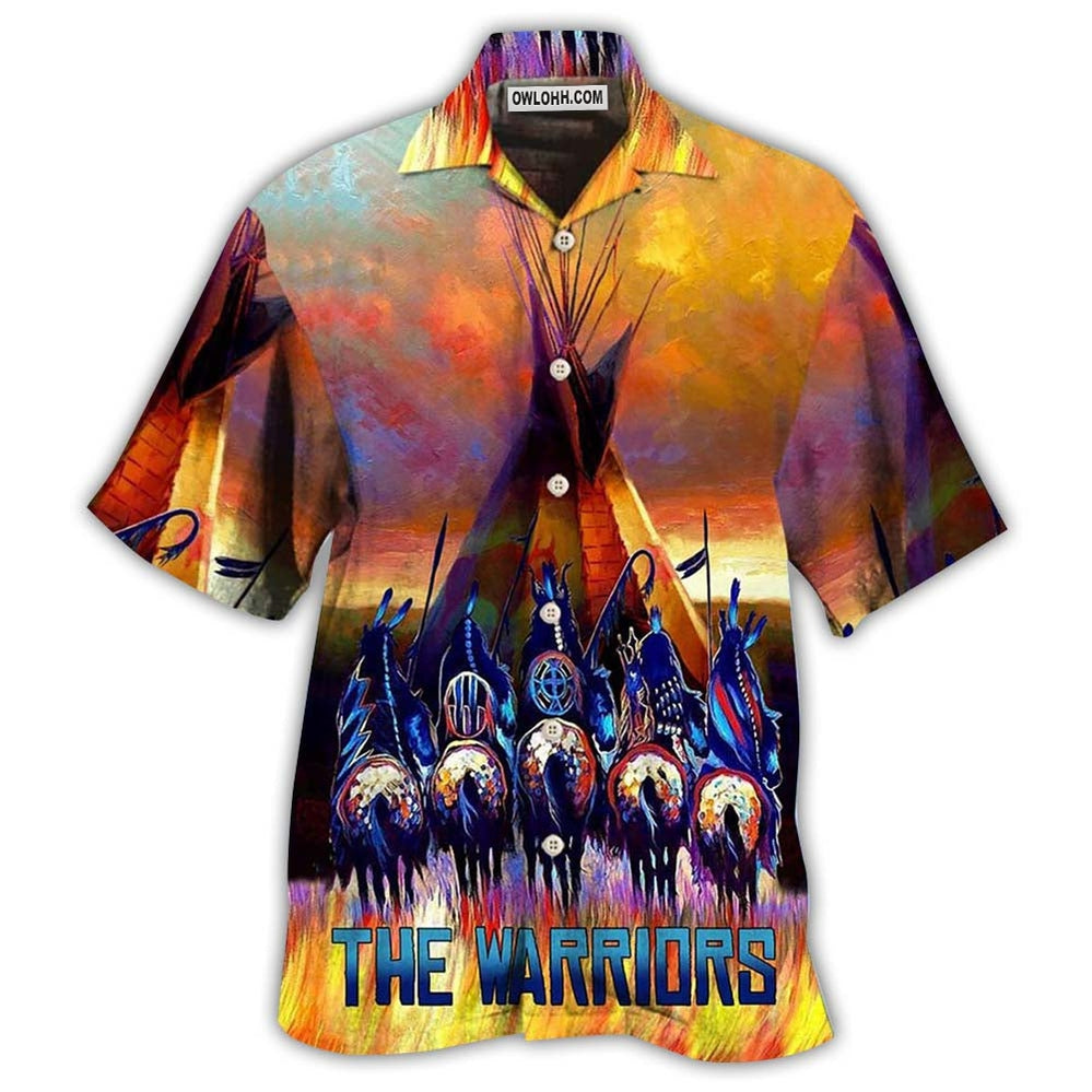 Native Pride Peaceful Forever The Warriors - Hawaiian Shirt - Owl Ohh - Owl Ohh