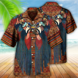 Native Style Cool Love Peace Pattern - Hawaiian Shirt - Owl Ohh - Owl Ohh
