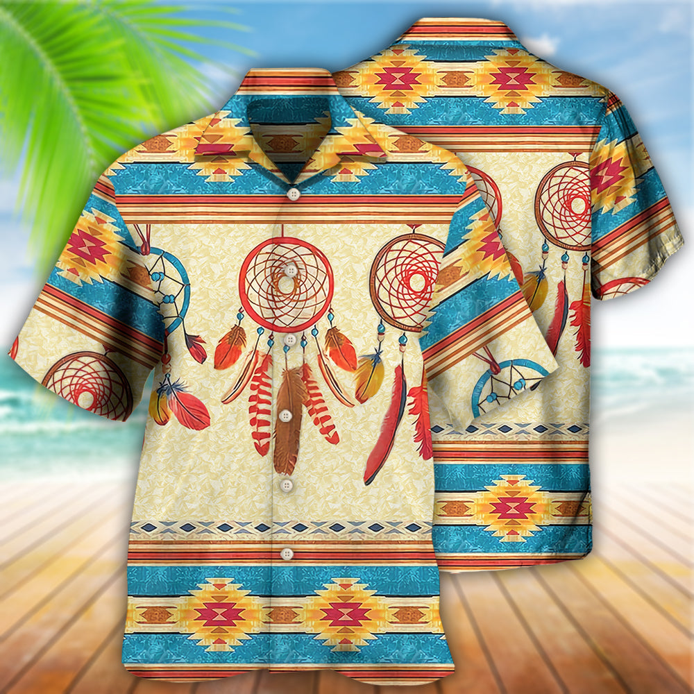 Native Style Love Peace Dreamcatcher - Hawaiian Shirt - Owl Ohh - Owl Ohh