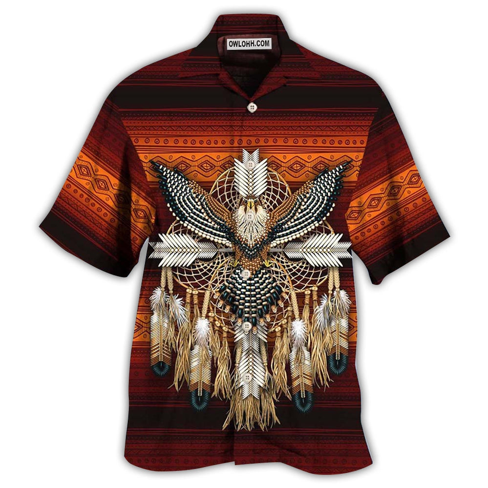 Native Style Love Peace Eagle - Hawaiian Shirt - Owl Ohh - Owl Ohh