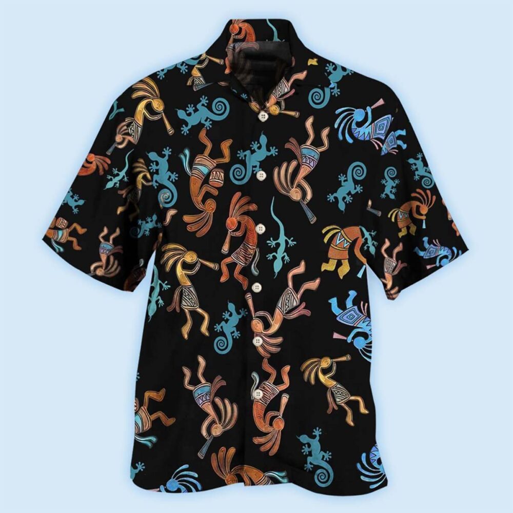 Native Style Love Peace Black Style - Hawaiian Shirt - Owl Ohh - Owl Ohh