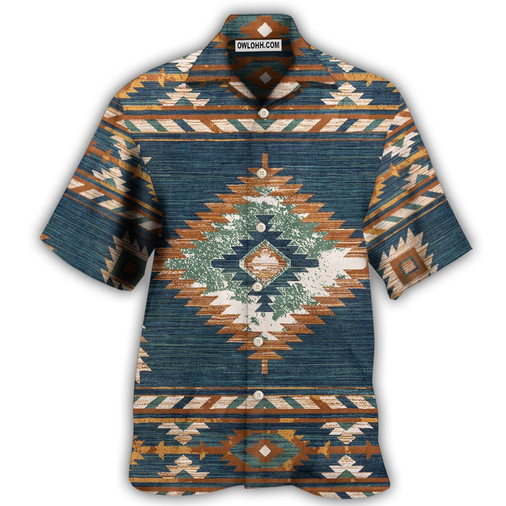 Native Style Love Peace Vintage Pattern - Hawaiian Shirt - Owl Ohh - Owl Ohh