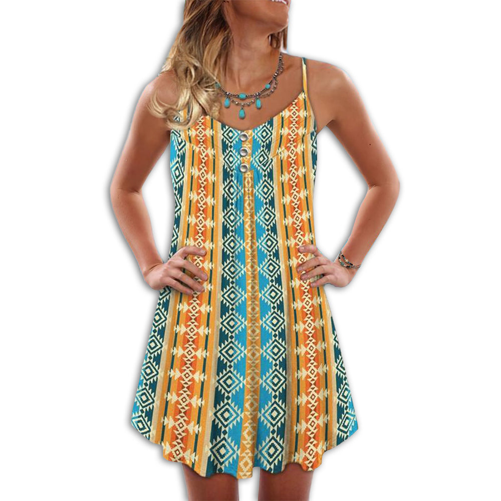 Native Summer Fresh Vibes Pattern - Summer Dress - Owl Ohh - Owl Ohh