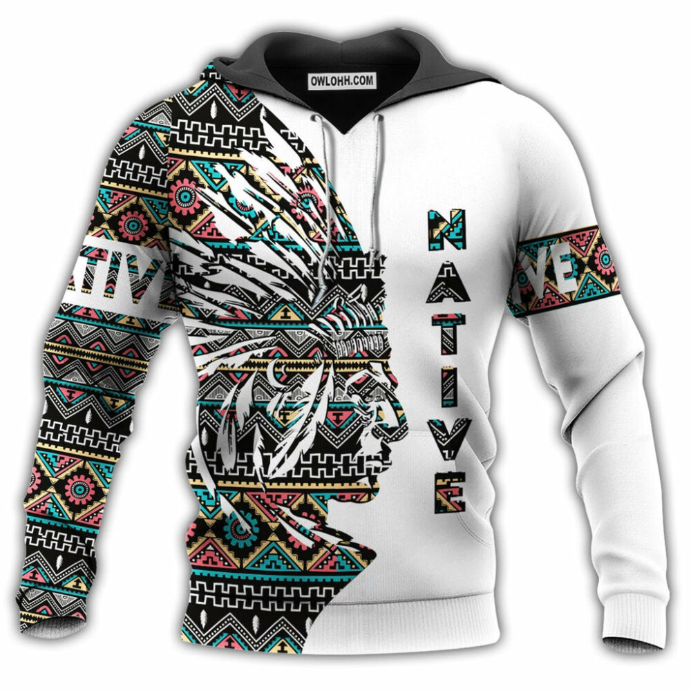 Native Sign Color Style With Unique - Hoodie - Owl Ohh - Owl Ohh