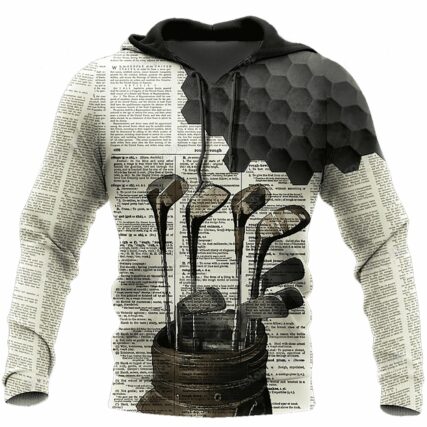 Newspaper Golf Black - Hoodie